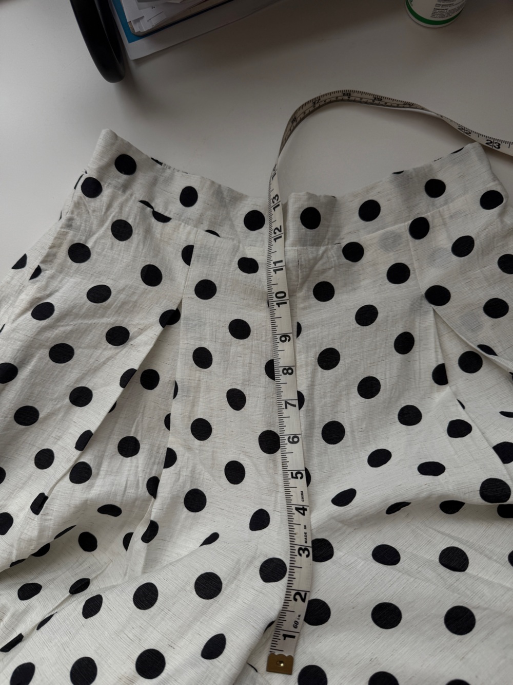 Altar'd State Black & White Polka Dot Wide-Leg Flowy Pants Lightweight M - Picture 12 of 13